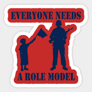 Everyone Needs A Role Model (navy) Sticker